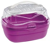 Akcesoria dla gryzoni - Ferplast ferplast Aladino pudełko transportowe do Hamster, małe, 20 x 16 x 13,5 cm, czerwony/różowy - miniaturka - grafika 1