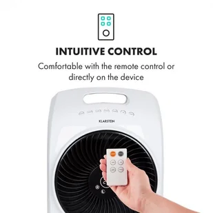 Klarstein Rotator klimatyzer klimator schładzacz powietrza 110 W 8h timer pilot biały ACO3- - Klimatory - miniaturka - grafika 13