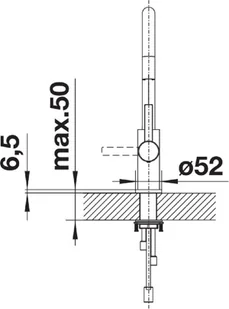 Blanco CANDOR-S stal szlachetna szczotkowana 523121 - Baterie kuchenne - miniaturka - grafika 5