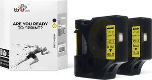 DYMO RHINO tb print TB Print Taśma TBTD-45018 do Czarny na Żółtym 12x7mm 2 szt TBTD-45018 - Dodatki do drukarek i skanerów - miniaturka - grafika 4