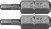 Wkręty - Yato BITY 1/4"X25 MM HEX H4 2 SZT YT-77921 YT-77921 - miniaturka - grafika 1