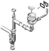 Syfony - Alveus Syfon pojedynczy fi 114, manualny 1130550 - miniaturka - grafika 1