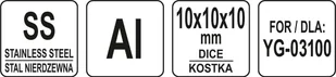 YATO TARCZA DO SZATKOWNICY DO WARZYW YG-03100 KOSTKA 10X10X10MM YATO YG-03149 - Akcesoria gastronomiczne YATO TARCZA DO SZATKOWNICY DO WARZYW YG-03100 KOSTKA 10X10X10MM YATO YG-03149 - Akcesoria gastronomiczne - miniaturka - grafika 4