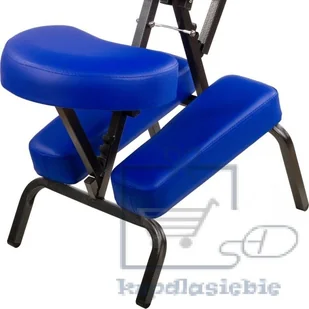 Movit Fotel masujący składany niebieski 8,5 kg - Stoły i łóżka do masażu - miniaturka - grafika 4