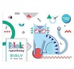Happy Color GDD Blok Rysunkowy Biały A4/20K 5905130011580 - Podobrazia, bloki, papiery - miniaturka - grafika 4