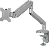 Uchwyty do monitorów - ergo office Uchwyt do monitora Ergo Office ER-447 aluminiowy ze sprężyną gazową podwójne ramię VESA 75x75/100x100 17"-32" 10 kg srebrny ER-447 - miniaturka - grafika 1