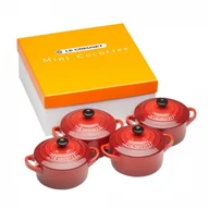 Naczynia żaroodporne - Le Creuset Le Creuset - Zestaw mini naczyń do zapiekania Metallics Wiśniowy 69212107370131 - miniaturka - grafika 1