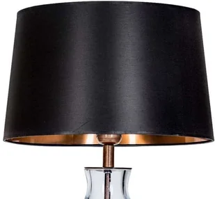 4concepts Nocna LAMPA stołowa HAGA L212180260 sypialniana LAMPKA stojąca czarna przezroczysta L212180260 - Lampy stojące - miniaturka - grafika 4