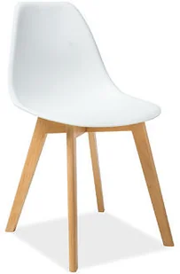 Signal KRZESŁO MORIS BUK/BIAŁY - Krzesła - miniaturka - grafika 2