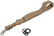 Odzież taktyczna i umundurowanie - Jednopunktowy pas nośny Bungee z montażem - tan (GFT-24-008963) G GFT-24-008963 - miniaturka - grafika 1