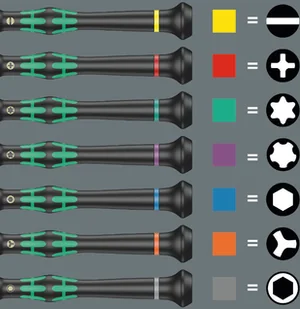 Wera zestaw 25szt. wkrętaków precyzyjnych Kraftform Micro Big Pack 1, 2go [05134000001] 05134000001 - Śrubokręty - miniaturka - grafika 3
