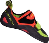 Buty sportowe męskie - La Sportiva Kubo Climbing Shoes Men, goji/neon EU 40,5 2021 Buty wspinaczkowe na rzepy 30H314720-40 - miniaturka - grafika 1