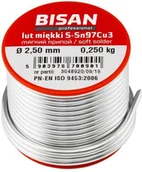 Akcesoria hydrauliczne - Bisan Spoiwo cynowe szpula 250 g 2 5 m - miniaturka - grafika 1