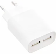 Ładowarki do telefonów - InLine Ładowarka USB DUO, zasilacz 2-krotny, adapter sieciowy, 100-240 V do 5 V/2,1 A, biały 31503W - miniaturka - grafika 1