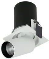 Oprawy, klosze i abażury - OXYLED Oprawa wpuszczana DELLE SQ 6W ciepła 3000K biały/czarny śr. 7,6cm - 1 457211 - miniaturka - grafika 1