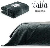 Narzuty - AmeliaHome Amelia Home Narzuta Velvetowa Laila 200x220 /AH/LA/GRA+SIL/2022 - miniaturka - grafika 1