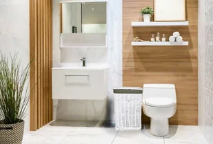 Lumarko Lumarko Kosz wiklinowy 40x30x60 cm - 72L - biało-szary K.WIK. BIAŁY SZARY L  Goc - Kosze wiklinowe - miniaturka - grafika 7