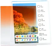 Filtry fotograficzne - Delta Filtr prostokątny połówkowy pomarańczowy 1658 - miniaturka - grafika 1