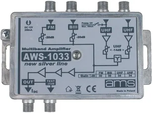 WZMACNIACZ AWS-1033 30/30/34/34dB AWS-1033 - Wzmacniacze antenowe - miniaturka - grafika 2