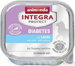 Animonda Integra Protect Diabetes dla kota smak łosoś tacka 100g - Mokra karma dla kotów - miniaturka - grafika 2