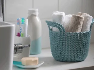 Curver Koszyk okrągły Knit 971019_CURVER - Pudła i pojemniki do przechowywania - miniaturka - grafika 4