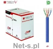 Techly Techly Kabel instalacyjny skrętka UTP Cat6 drut CCA 305m niebieski 025619 - Kable miedziane - miniaturka - grafika 6