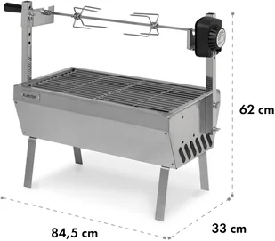 Klarstein Sauenland Mini, grill obrotowy, szpikulec obrotowy, 4W, maks.12 kg, stal nierdzewna GQ5-Sauenland Mini - Grille - miniaturka - grafika 8