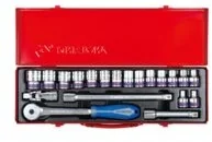 KING TONY Zestaw nasadek 4320MR, 1/2'', 6-kątne, 8-27 mm - Zestawy narzędziowe - miniaturka - grafika 3