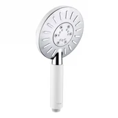 Zestawy prysznicowe - Tiger Splash Akcent Rainfall Zestaw prysznicowy natynkowy z termostatem z deszczownicą biały/chrom 1715140146 - miniaturka - grafika 1