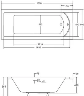 PMD Piramida Besco Shea 180x80 WAS180PK - Wanny - miniaturka - grafika 8