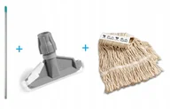 Miotły, szufle, mopy - TTS Zestaw Kij + Uchwyt + Mop Kentucky 450G - miniaturka - grafika 1