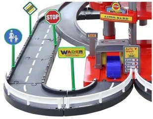 Wader QT Parking 4 Poziomowy z Drogą i Autami czer - Tory, garaże, parkingi - miniaturka - grafika 3