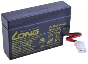 LONG Long 12V 0,7Ah akumulator ołowiowy AMP WP0.7-12) PBLO-12V000,7-AMP - Ładowarki i akumulatory - miniaturka - grafika 2