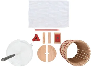 VidaXL Lumarko Prasa do winogron i owoców z workiem, 30 L, drewno dębowe 144745 VidaXL - Pojemniki kuchenne - miniaturka - grafika 2