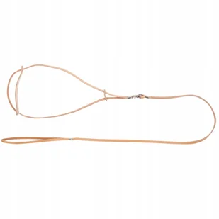 Dingo Smycz Ringowa Ze Skóry 0,8x150 CM Natura - Smycze dla psów - miniaturka - grafika 2