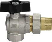 Zawory i kraniki - Effebi EFFEBI ASTER COLLETTORE SQUADRA Zawór kulowy kątowy ze śrubunkiem 1/2" 2077N404 - miniaturka - grafika 1