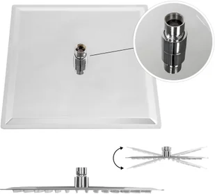 tectake Deszczownica ze stali nierdzewnej, kątowa - 30 x 30 cm 401600 - Deszczownice tectake Deszczownica ze stali nierdzewnej, kątowa - 30 x 30 cm 401600 - Deszczownice - miniaturka - grafika 4