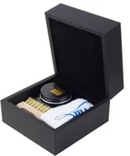 Zestawy kosmetyków męskich - Saphir Zestaw prezentowy dwóch szczoteczek, pasty do butów i ściereczki Saphir Medaille d'Or 2960051KIT - miniaturka - grafika 1