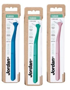 Jordan Flosser Green Clean Różowy 037195 R - Szczoteczki do zębów - miniaturka - grafika 2