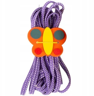 Legler Small Foot by guma Twist "motyle" w kolorowymi zestaw-częściowy, guma hopse wspiera zręczności i fitness, z kolorowymi uchwytami na motyl z drewna, począwszy od 5 lat - Zabawki i gry sportowe - miniaturka - grafika 4