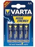 Baterie i akcesoria - Varta High Energy 1,5 V alkaliczna baterii Mignon alkaliczno-manganowe 4er Pack 4906101354 - miniaturka - grafika 1