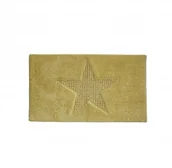 Dywaniki łazienkowe - Kela Lindano - bawełniana mata łazienkowa, 120 × 70 cm, żółta, KE-21122 - miniaturka - grafika 1