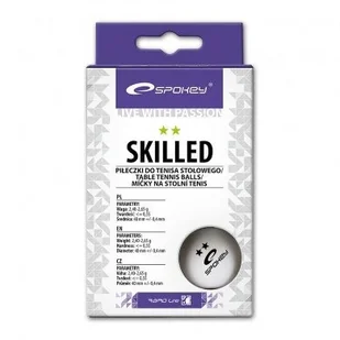Spokey Skilled White  81874 - Tenis stołowy - miniaturka - grafika 3