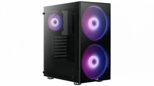 Aerocool PGS PYTHON Glass BLACK RGB (AEROPGSPYTHON-G-BKRG) - Obudowy komputerowe - miniaturka - grafika 2