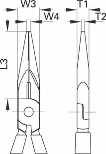 Gedore Szczypce płasko-okrągłe z krawędziami cięcia 8132-160 JC 6719240 - Kombinerki i obcęgi - miniaturka - grafika 3
