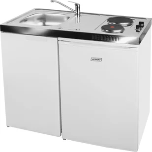 Pyramis Minikuchnia 5w1 MK 100x60 szafka STALWOWA komora zlewu LEWA)lodówka płyta zlew szafka - Zestawy zintegrowane AGD - miniaturka - grafika 2