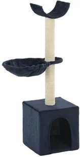 VidaXL Drapak dla kota z sizalowymi słupkami, 105 cm, niebieski 170627         VidaXL - Drapaki dla kotów - miniaturka - grafika 2