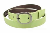 Paski - Complex Pasek Damski Skórzany (PL) 30 mm Skóra Naturalna BARDZO JASNY ZIELONY Szerokość Standardowa - miniaturka - grafika 1