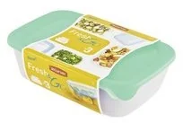 Curver Zestaw pojemników na żywność Fresh&Go, miętowy,3 szt. - Pojemniki kuchenne - miniaturka - grafika 3
