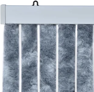 vidaXL Zasłona przeciwko owadom, srebrna, 100x220 cm, szenil vidaXL - Akcesoria do okien - miniaturka - grafika 5
